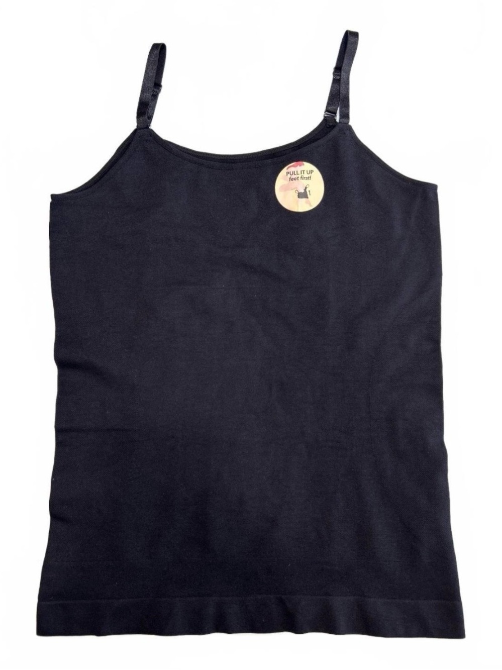 Shapermint 2X Black Women's Adjustable-Strap Camisole